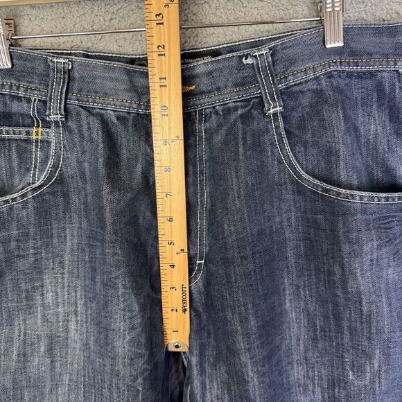 Southpole 4180 Jeans Mens 38x29 Dark Wash Denim Baggy Y2K Skater Hip‎ Hop - Picture 6 of 11